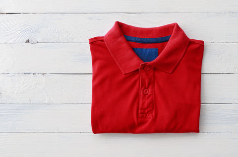 Red Polo shirt